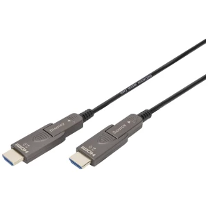 Digitus HDMI priključni kabel HDMI A utikač 30 m crna AK-330127-300-S pozlaćeni kontakti HDMI kabel slika