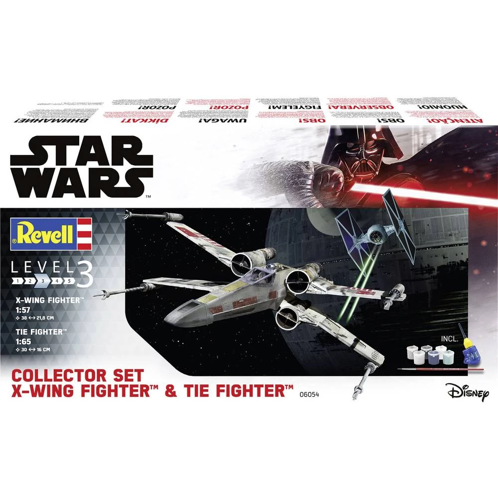 Revell 06054 Collector Set  X-Wing Fighter + TIE Fighter komplet za sastavljanje znanstvena fantastika 1:57, 1:65 slika