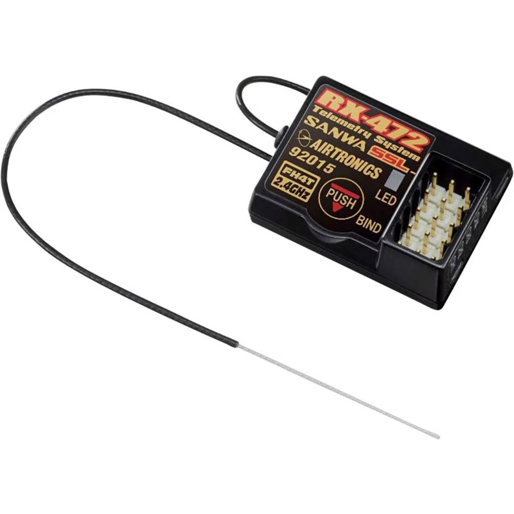 4-kanalni prijemnik SANWA RX-472 2,4 GHz Sustav utičnica JR slika