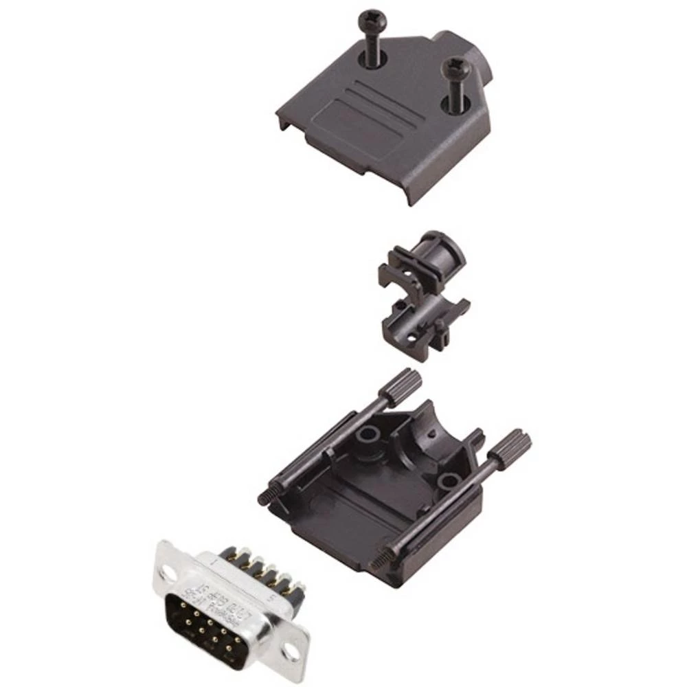 Komplet D-SUB pinskih konektora 180 ° Broj polova: 15 Vijak Amphenol 1 ST slika