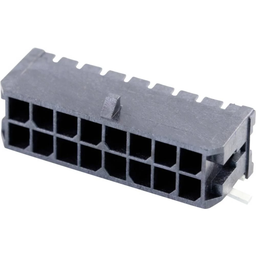 Molex 430451609 1000 pcs Micro-Fit 3.0 Right-Angle Header, 3.00mm Pitch, Dual Row, 16 Circuits, with Solder Tab, Tin, Glow-Wire Ca slika