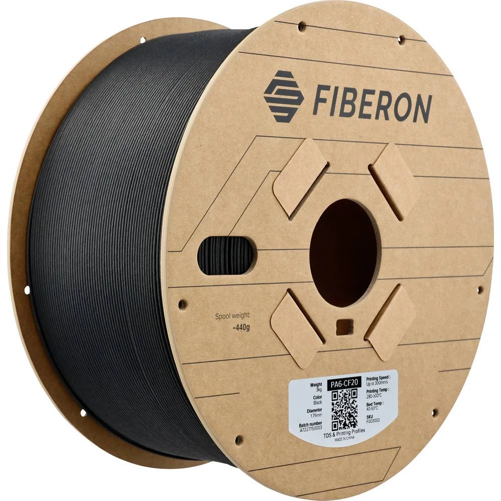 Polymaker FG03002 Fiberon™ PA6-CF20 3D pisač filament PA6-CF ojačan karbonskim vlaknima 1.75 mm 3000 g crna  1 kom. slika