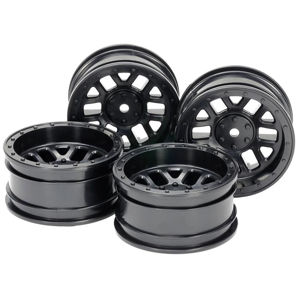 CC-02 12 Sp. Felge 26 mm (4) Sw. pomak+6 Tamiya   naplatci   crna 1 St. slika