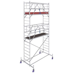 Krause 772046 FahrGerüst aluminij na roli mobilna Radna visina (maks.): 6.40 m srebrna 162 kg slika