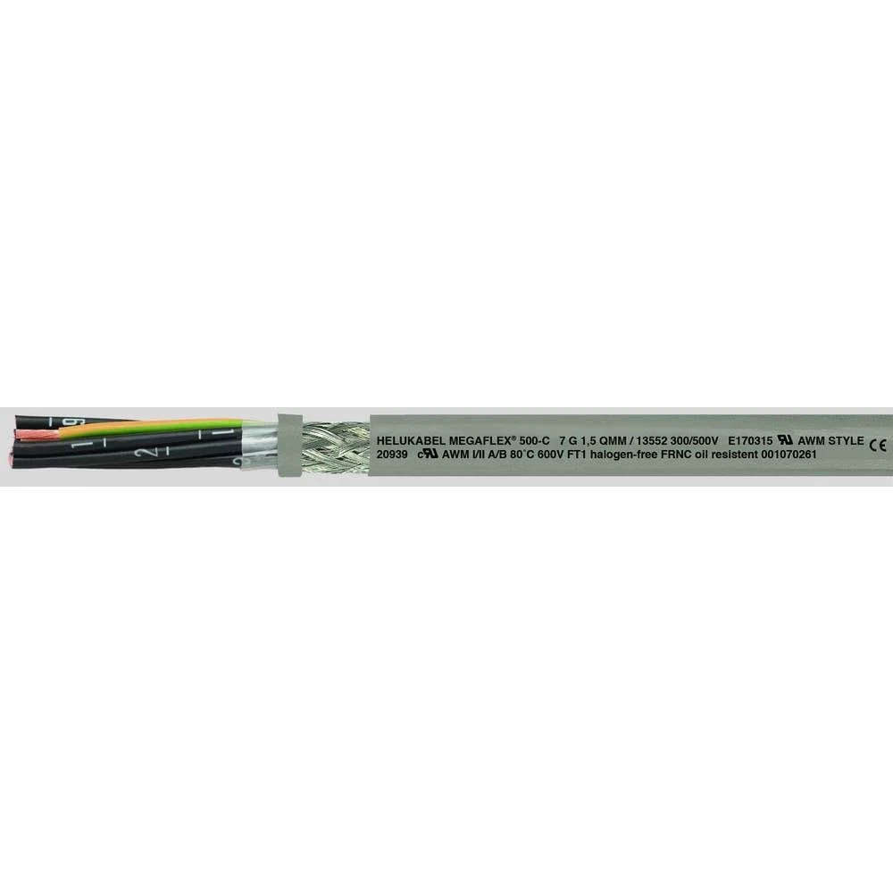 Helukabel MEGAFLEX® 500 kontrolni vod 5 G 0.50 mm² siva 13505-500 500 m slika
