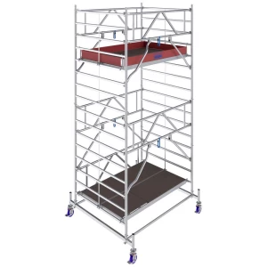 Krause 781031 FahrGerüst aluminij na roli mobilna Radna visina (maks.): 5.40 m srebrna 192.5 kg slika