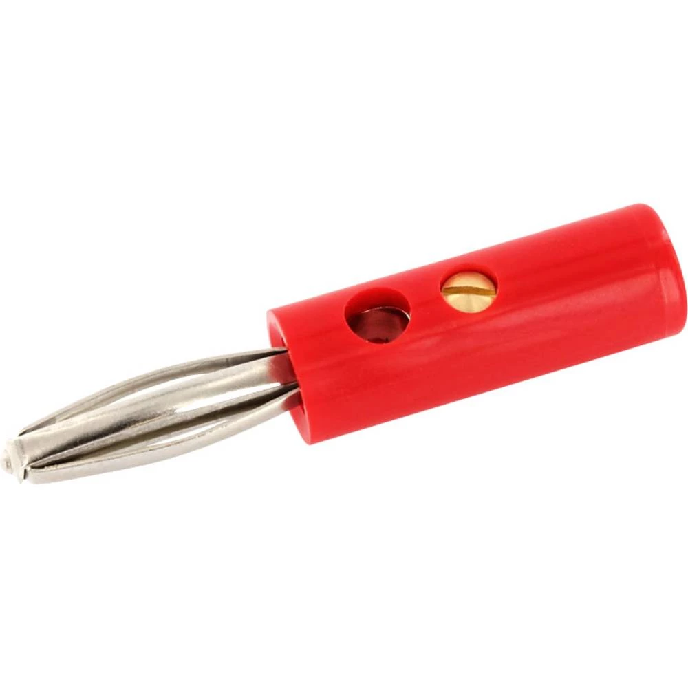 Banana utikač Ravni muški konektor Zatik-&Oslash;: 4 mm Crvena econ connect 500 ST slika