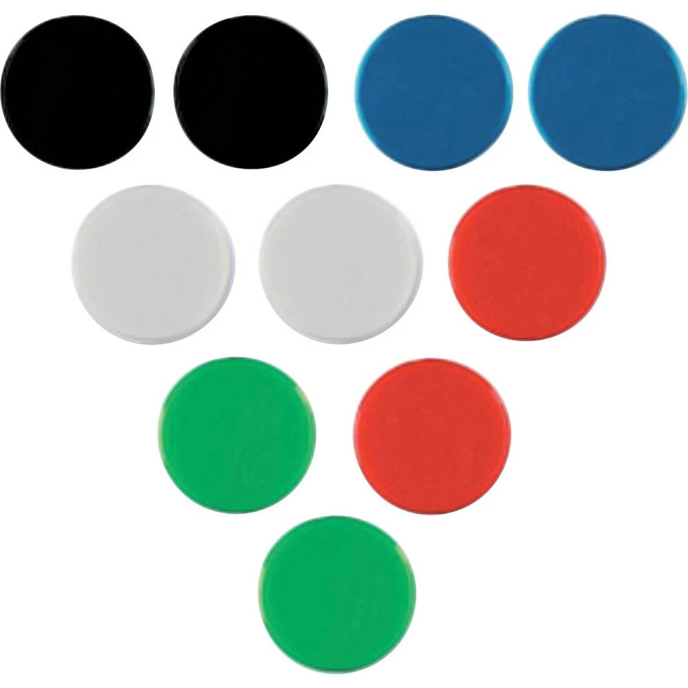 nobo Magnet 1901018 (&Oslash;) 25 mm Okrugli, Margina faceta Crna 10 ST 1901018 slika