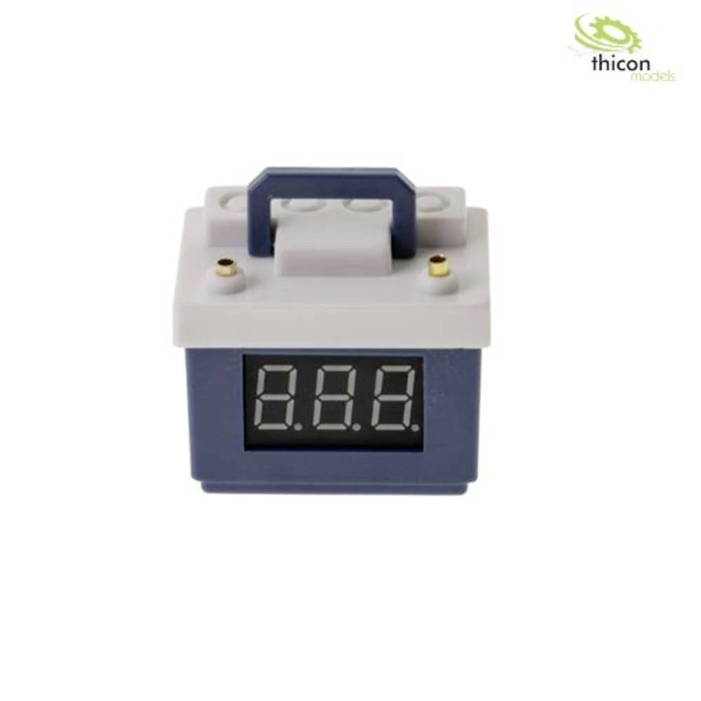 Plavi akumulator za automobil s prikazom napona i Lipo monitorom Thicon Models 20114 blau  model baterije 1 St. slika