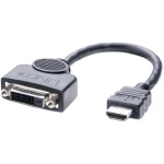 LINDY HDMI / DVI adapterski kabel HDMI-A utikač, DVI-D 24+1-polna utičnica 0.20 m crna 41227  HDMI kabel