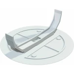 Opružni poklopac OBO Bettermann 2003227 (Ø x d) 70 mm x 1 mm