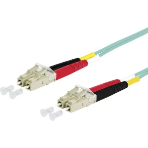 Staklena vlakna Svjetlovodi Priključni kabel [2x Muški konektor LC - 2x Muški konektor LC] 50/125 µ Multimode OM3 2 m Metz slika