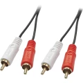 LINDY 35663 Cinch audio priključni kabel [2x muški cinch konektor - 2x muški cinch konektor] 5.00 m crna slika