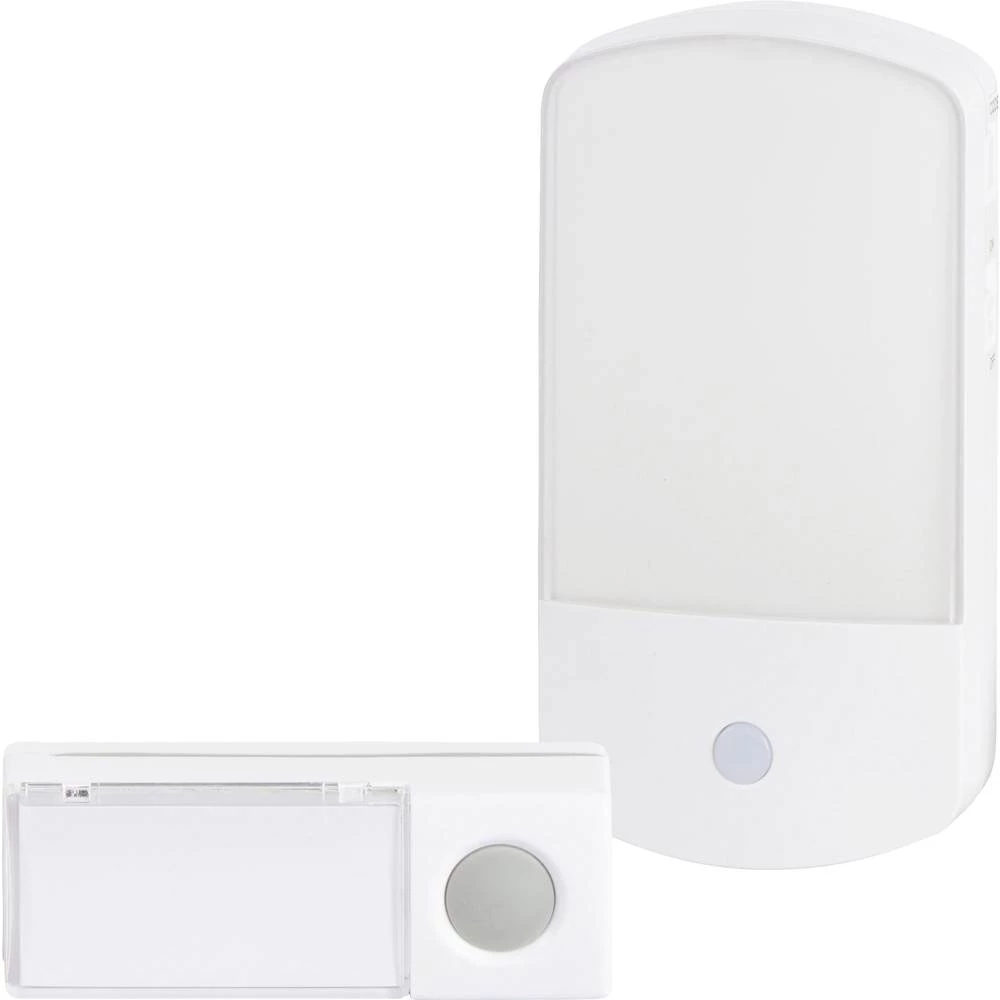 Bežični gong Komplet-set S natpisnom pločicom, S bljeskalicom, s automatskim noćnim svjetlom Heidemann 70828 slika