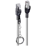 LINDY 47601 RJ45 mrežni kabel, Patch kabel CAT 6a S/FTP 0.50 m siva  1 St.