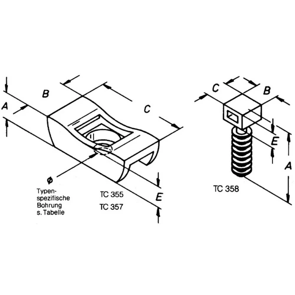 Helukabel TC 358 postolje vijak 91048-100   uv stabiliziran, toplinski stabilan crna 100 St. slika
