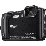 Digitalni fotoaparat Nikon W300 16 MPix Zoom (optički): 5 x Crna WiFi, Vodootporno, 4K-Video, GPS, Otporan na udarce, Otporan na