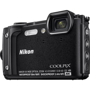 Digitalni fotoaparat Nikon W300 16 MPix Zoom (optički): 5 x Crna WiFi, Vodootporno, 4K-Video, GPS, Otporan na udarce, Otporan na slika