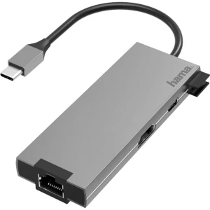 Hama 00200109 priključna stanica za prijenosno računalo USB-C™ Prikladno za marku: Universal  uklj. funkcija punjenja, USB-C Power Delivery slika