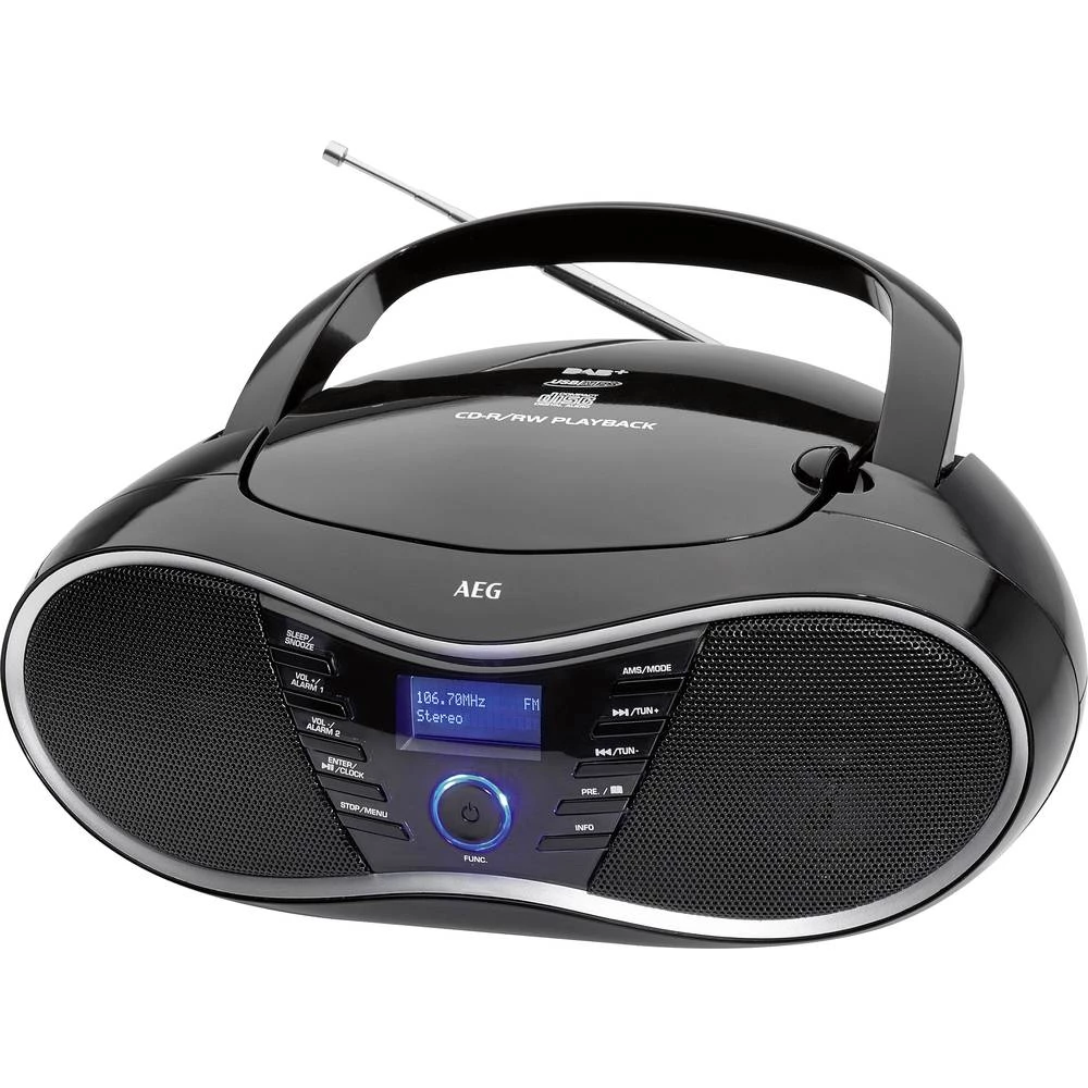 DAB+ (1012) CD radio AEG SR 4380 CD, DAB+ Crna slika