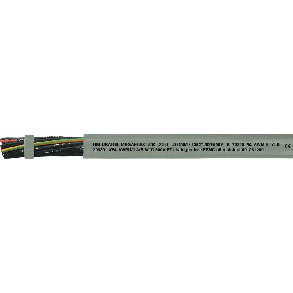 Helukabel MEGAFLEX® 500 kontrolni vod 2 x 2.50 mm² siva 13433-1000 1000 m slika