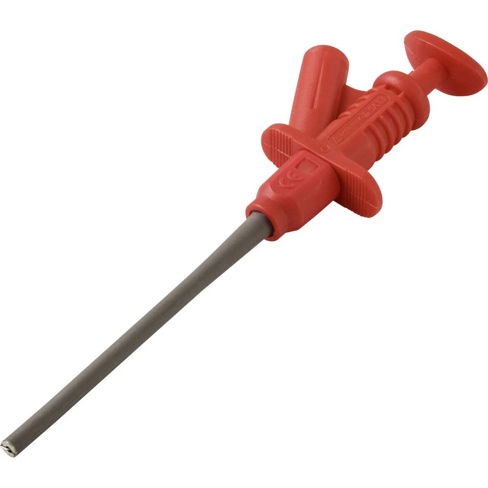 VOLTCRAFT MSK-122 rot sigurnosna ispitna sonda stezaljke utični priključak 4 mm CAT II 1000 V crvena slika