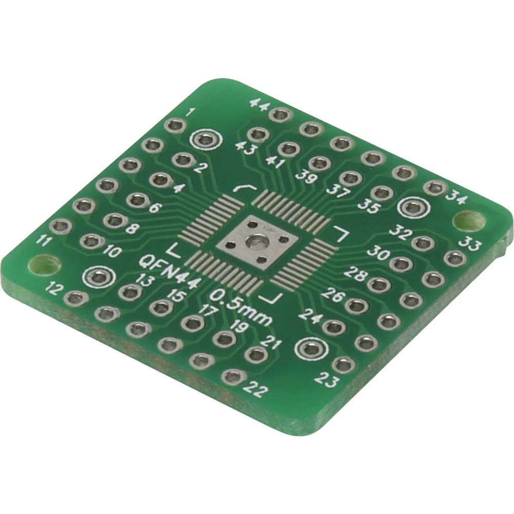 Conrad Components QFN44-QFN48 Eksperimentalna ploča Epoksid (D x Š) 25.40 mm x 25.40 mm 35 &micro;m Raster 2.54 mm Sadržaj 1 ST slika