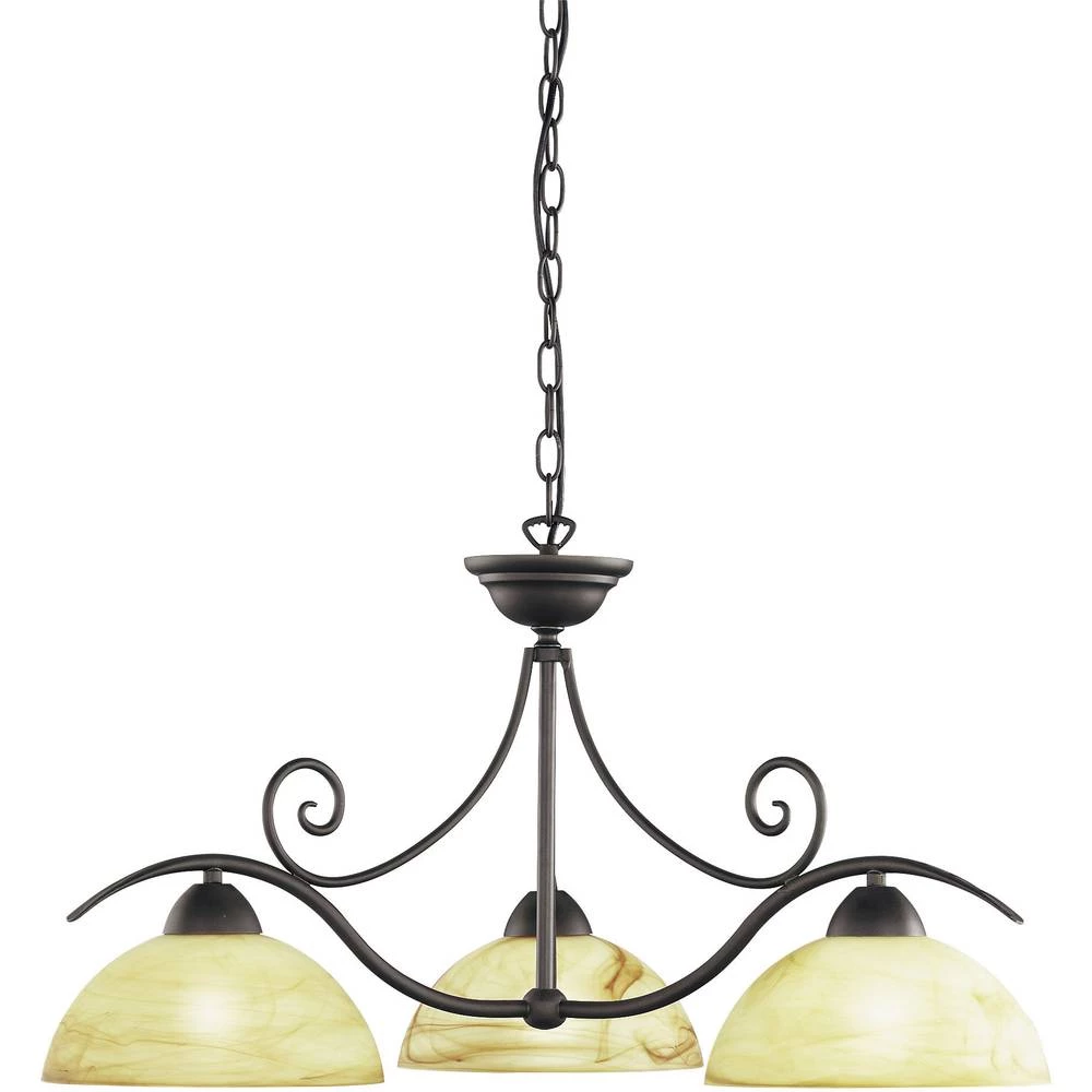 Viseća svjetiljka LED E27 180 W WOFI LACCHINO 5128.03.09.0000 Smeđa boja slika