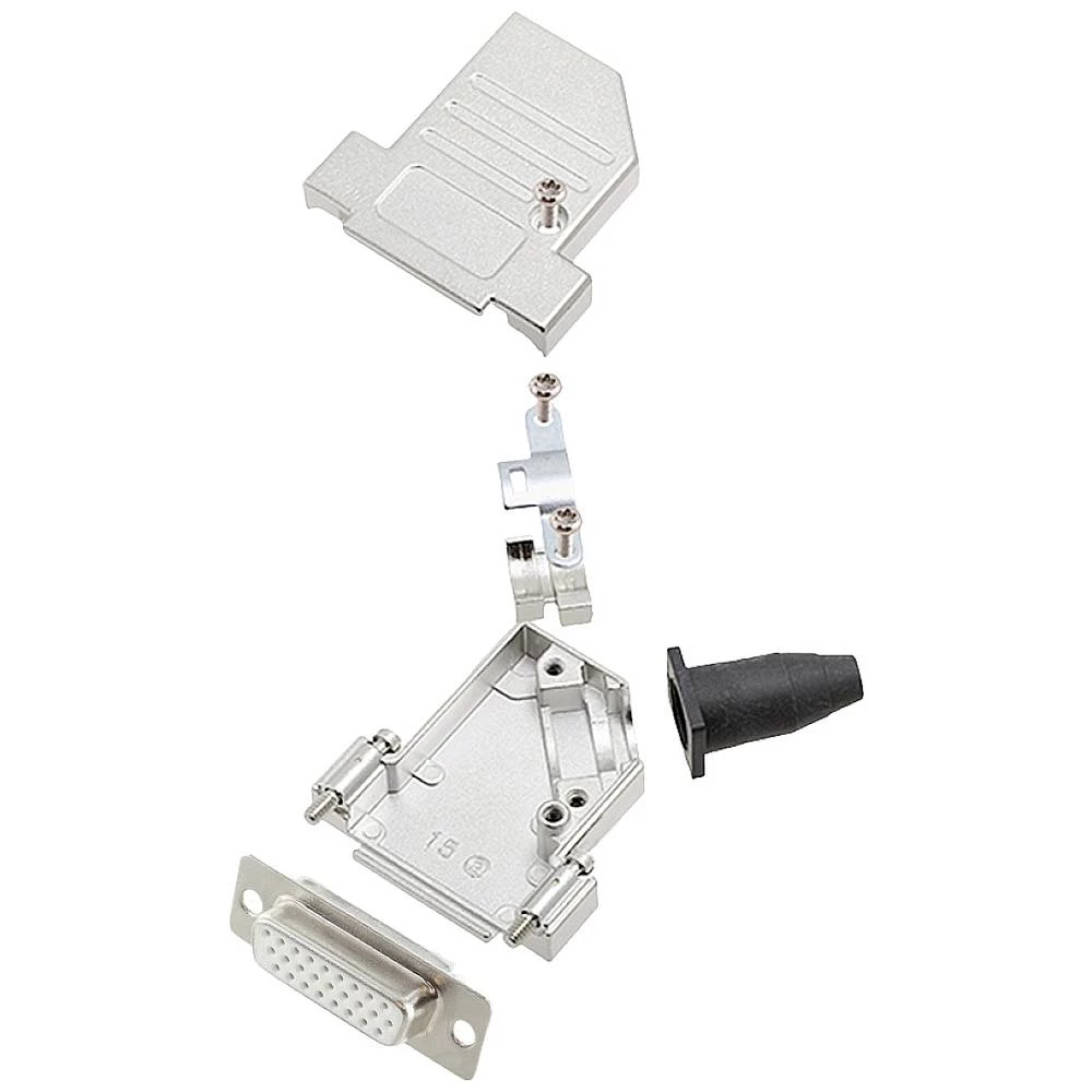 Višestruki ženski konektor D-SUB komplet 45 ° Broj polova: 26 Lemni kup encitech DTSL15-SJSRG-S-HDS26-W-K 1 ST slika