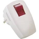Utikač sa zaštitnim kontaktom s prekidačem 230 V Bijela IP20 as - Schwabe 45034