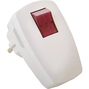 Utikač sa zaštitnim kontaktom s prekidačem 230 V Bijela IP20 as - Schwabe 45034 slika