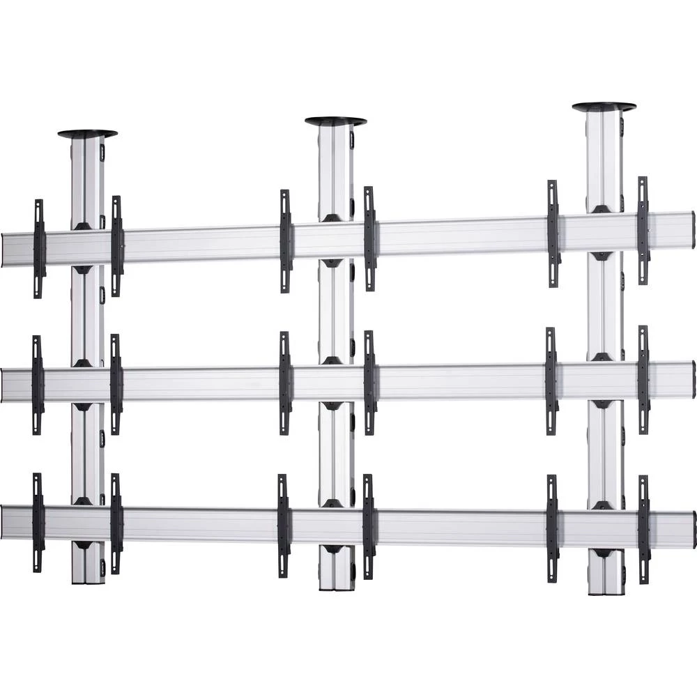 3x3 Stropni držač za video zid 106,7 cm (42") - 139,7 cm (55") Podesiv po visini, Mogučnost savijana VCM Morgenthaler TA-(3X3) slika