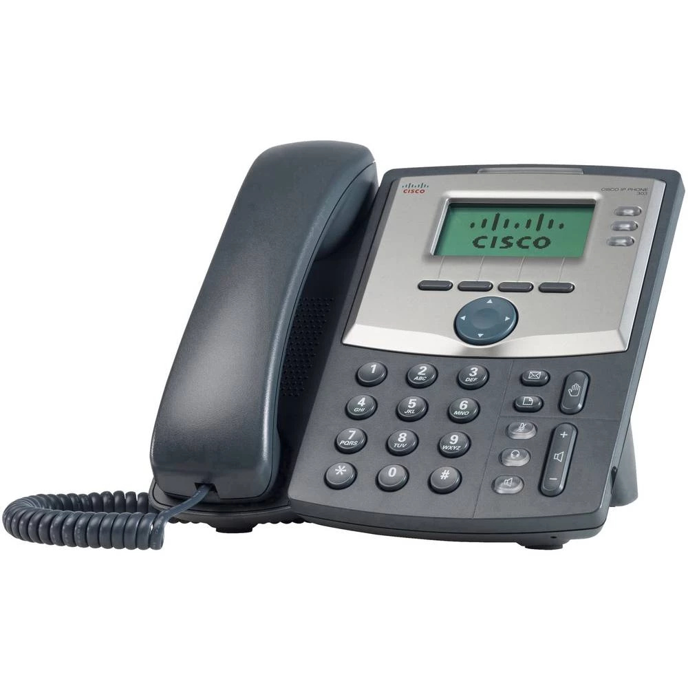 Telefonski sustav, VoIP Cisco Cisco Small Business IP Telefon SPA303 - LC zaslon Crna slika