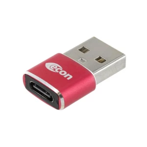 USB 2.0 kompaktni adapter A muški/C ženski, crveni adapter U2ECART  U2ECART econ connect Sadržaj: 1 St. slika