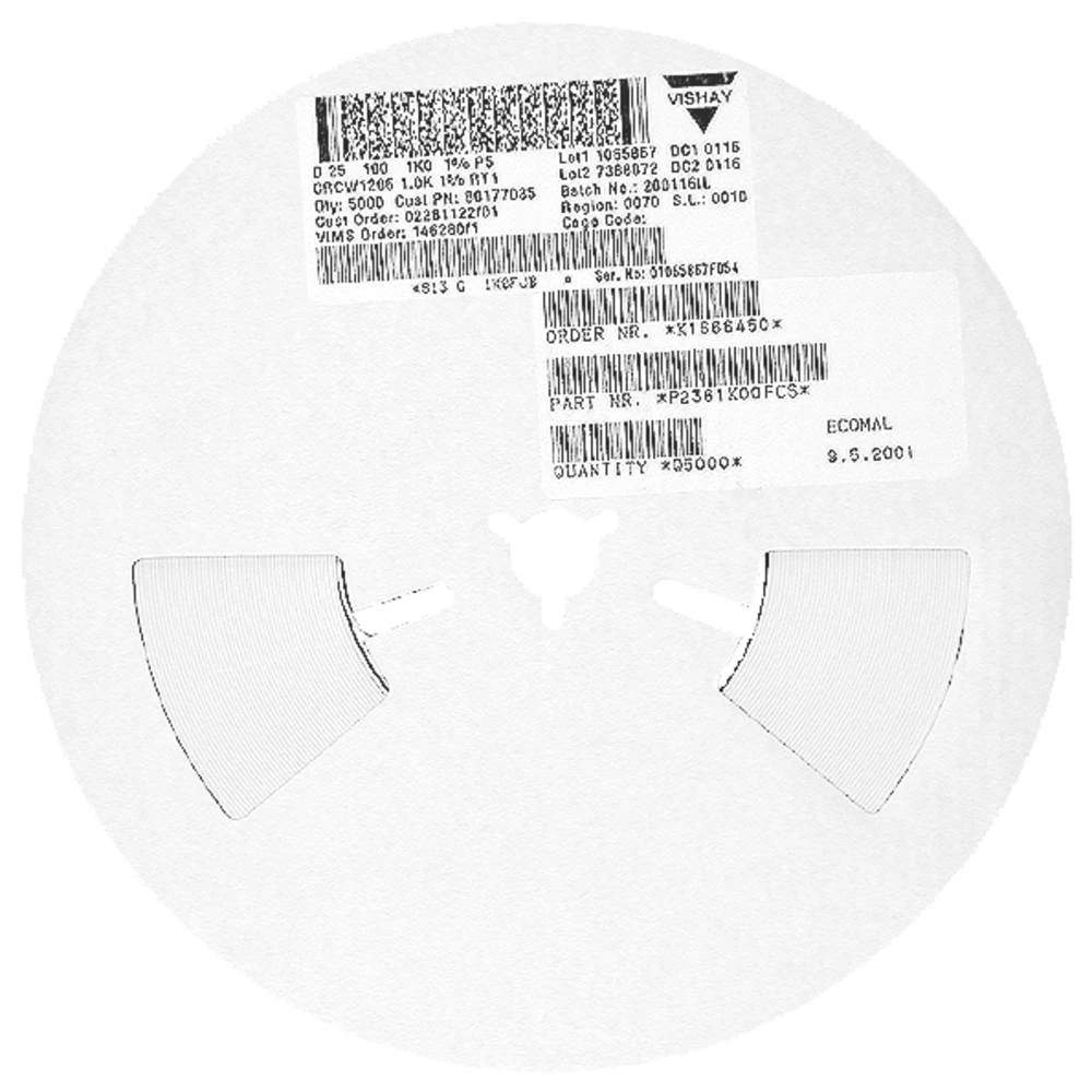 Vishay CRCW12060000Z0TABC SMD otpornik 0 Ω SMD 1206 1 % 100 ±ppm/°C 1 kom. slika