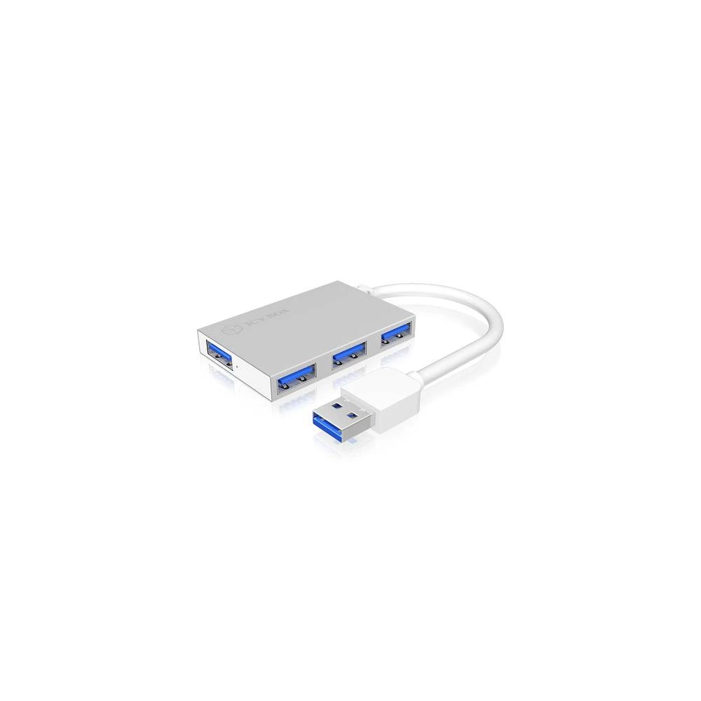 ICY BOX IB-HUB1402 4 ulaza USB 3.2 Gen 1 hub (USB 3.0)  srebrna slika
