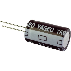 Yageo standardni elektrol. kondenzator SE100M0047B5S-1012 (OxV) 10 mm x 12 mm slika