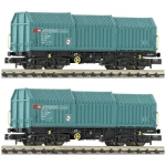 Fleischmann 6660037 N Set od 2 automobila s teleskopskom haubom iz SBB-a