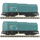 Fleischmann 6660037 N Set od 2 automobila s teleskopskom haubom iz SBB-a