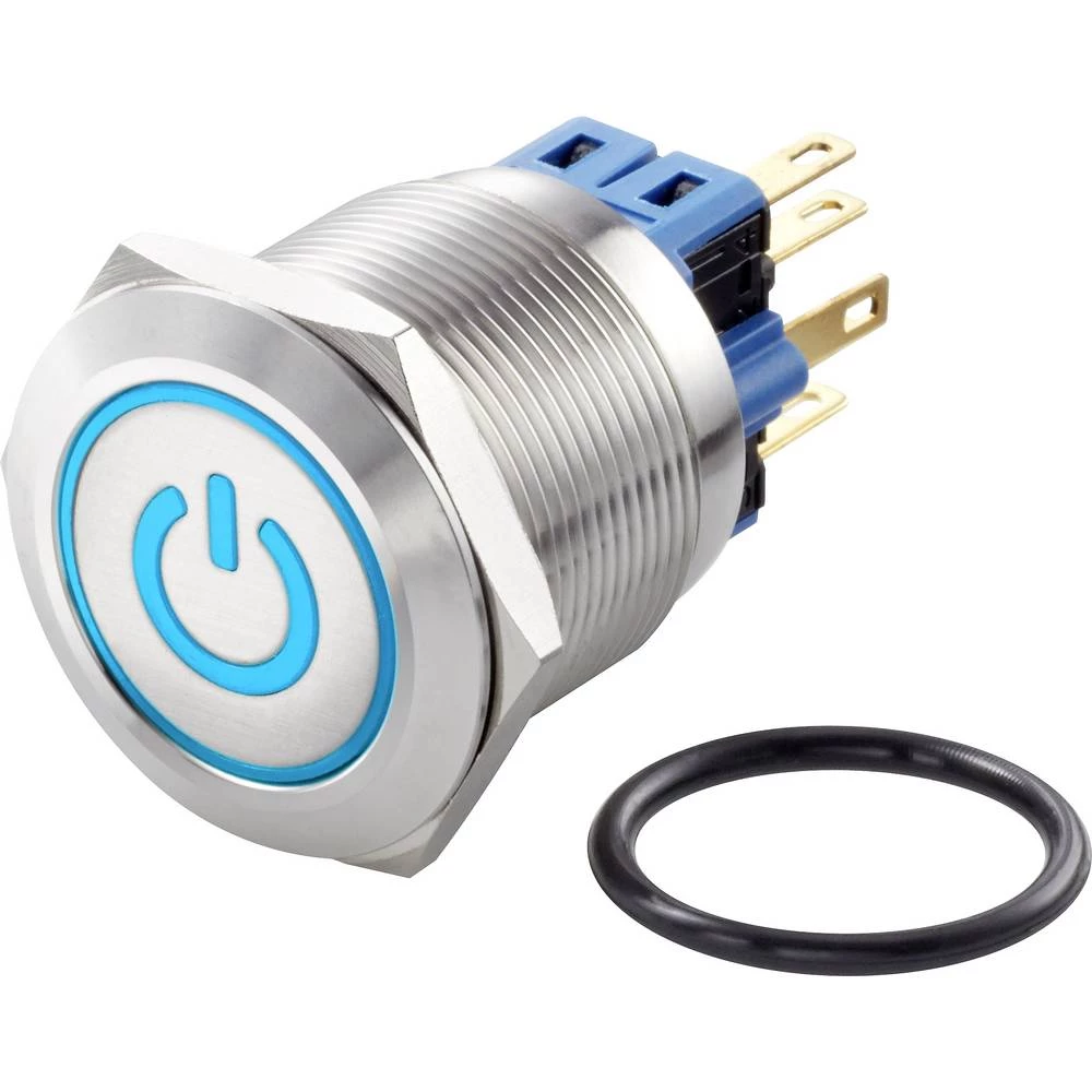 TRU COMPONENTS TC-GQ25-11ET/B/12V/S Tlačni prekidač sa zaštitom od vandalizma 250 V/AC 3 A 1 x OFF/(ON) IP65 vraća se u izsprije slika