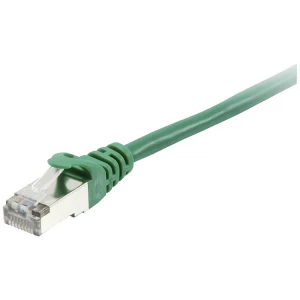 Equip 605547 RJ45 mrežni kabel, Patch kabel cat 6 S/FTP 0.5 m zelena pozlaćeni kontakti 1 St. slika