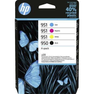 HP patrona tinte 950 original 4-dijelno pakiranje crna, cijan, magenta, žuta 6ZC65AE slika