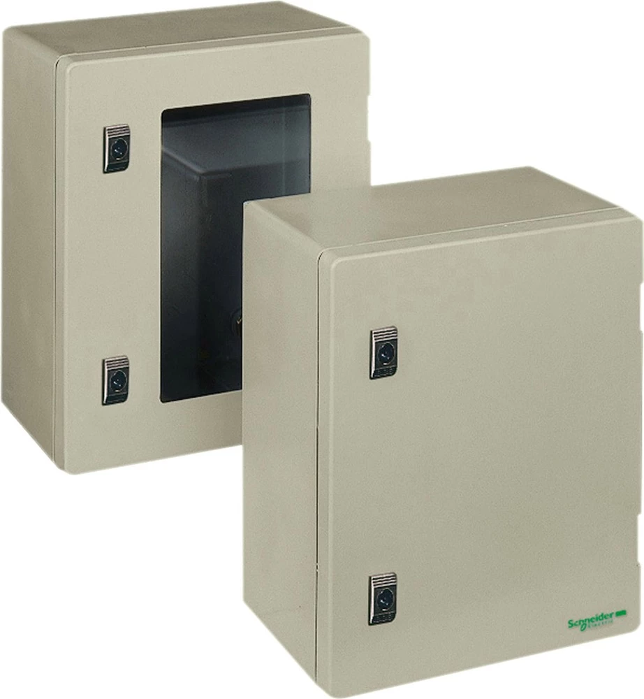 Zidni ormar 255 x 308 x 160 Poliester Siva (RAL 7035) Schneider Electric NSYPLM3025G 1 ST slika