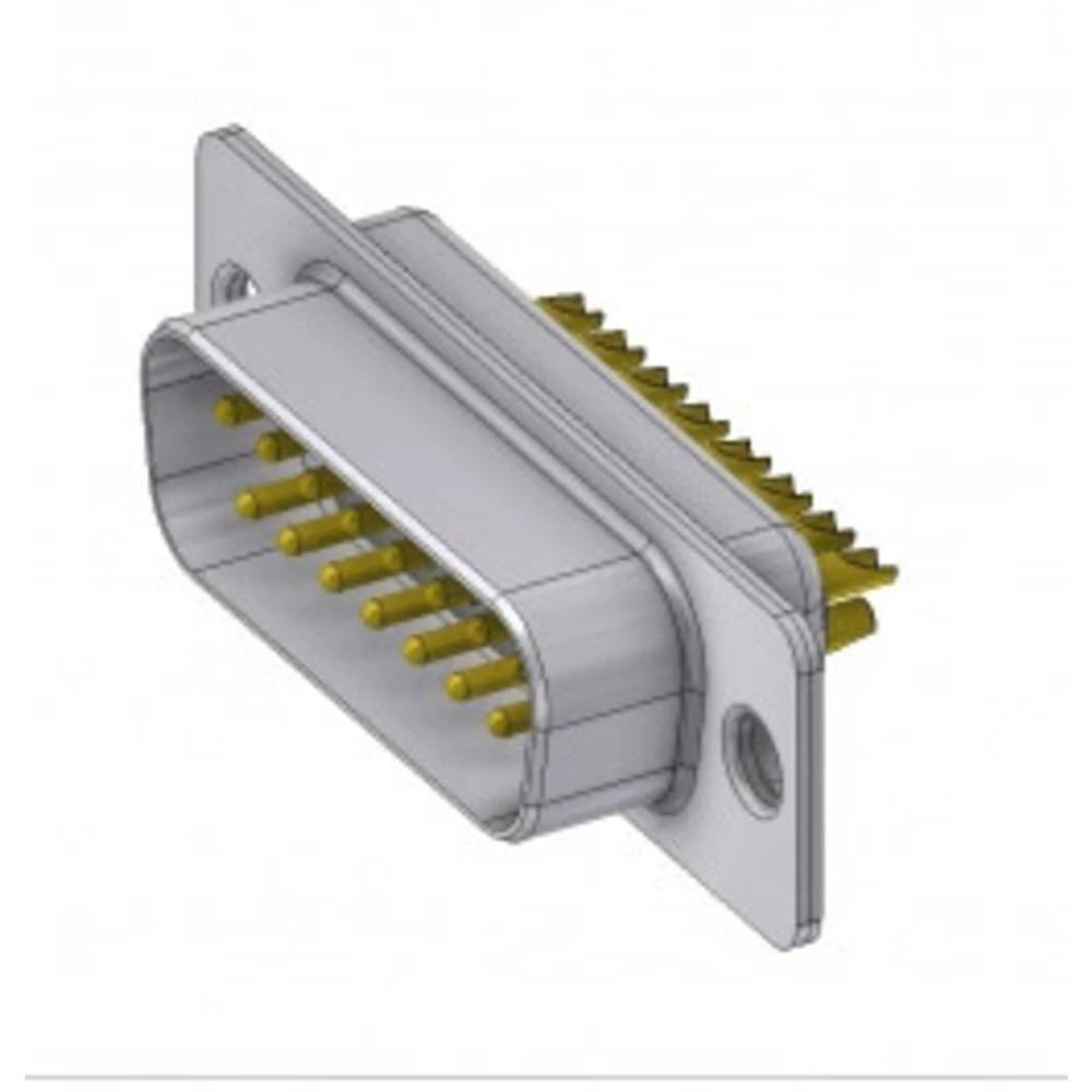 D-SUB utikač 180 ° Broj polova: 15 Lemni kup DELTRON SWISS 1 ST slika
