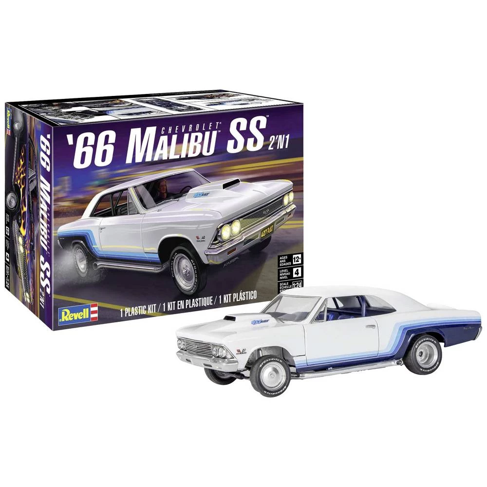 Revell 14520 1966 Malibu SS 2N1 model automobila za sastavljanje 1:24 slika
