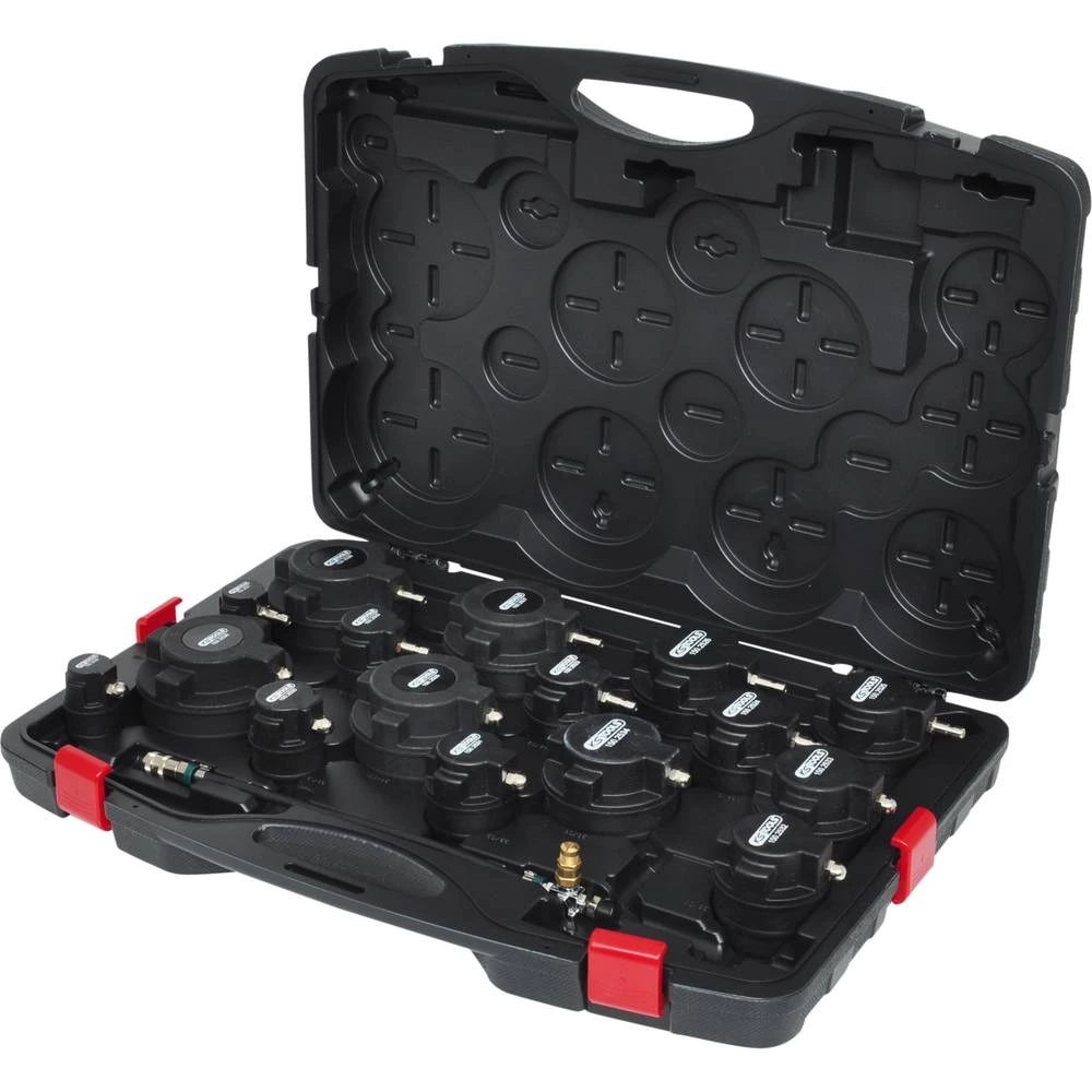 KS Tools 150.2520 Komplet ispitnih kućišta sustava punjenja zraka turbopunjača, 17 kom slika