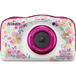 Digitalni fotoaparat Nikon W150 Flowers 13.2 MPix Zoom (optički): 3 x Cvije?e boja, Bijela Vodootporno, Otporan na prašinu, Otpo slika