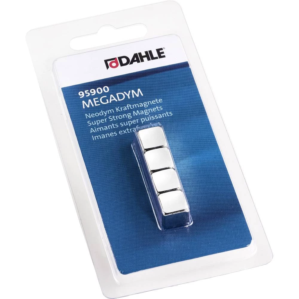 Dahle Magnet 95900 (Š x V x d) 10 x 10 x 10 mm Kocka Srebrna 4 ST 76-95900-14026 slika