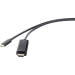 Renkforce priključni kabel 1.80 m RF-4531592 crna boja [1x muški konektor USB-C™ - 1x muški konektor HDMI]