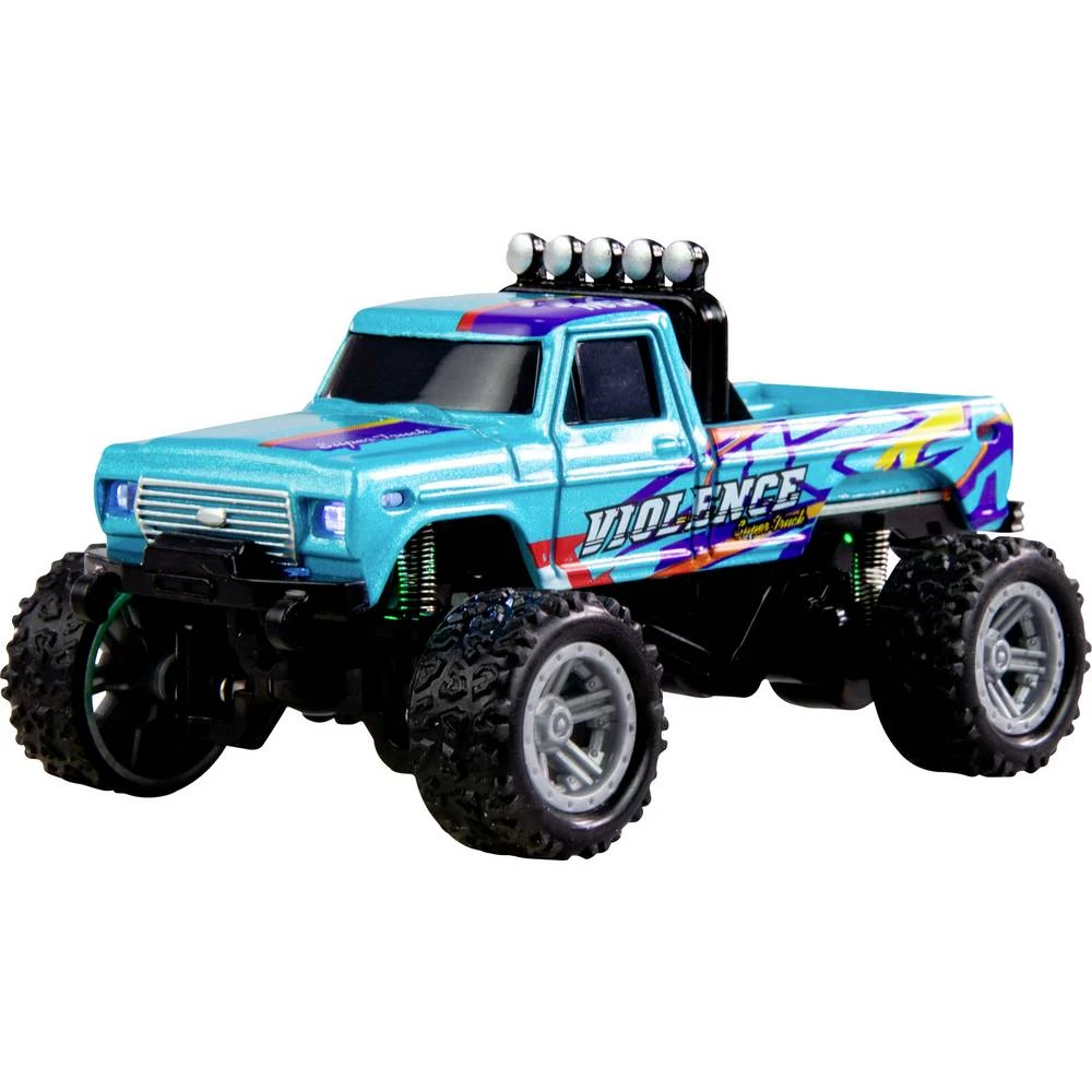 Amewi s četkama 1:64 RC model automobila električni monstertruck pogon na stražnjim kotačima (2wd) RtR 2,4 GHz uklj. bat slika